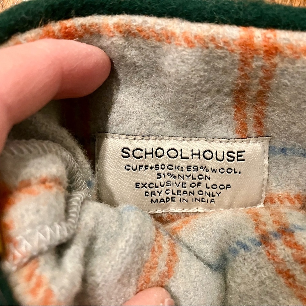 Schoolhouse Electric 2022 Heirloom Stocking in Winter Plaid BRAND NEW - Picture 3 of 3